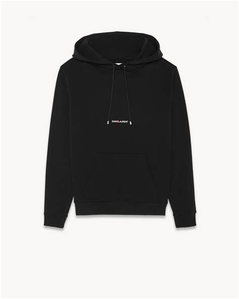 hoodie and saint laurent boots.